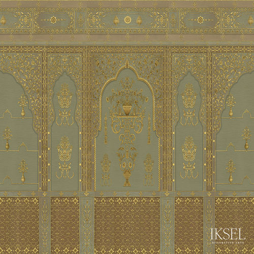 现代风格墙纸 - AR301 Bikaner - Iksel Decorative Arts - 乙烯基 / 玻璃纤维 / 花朵图案