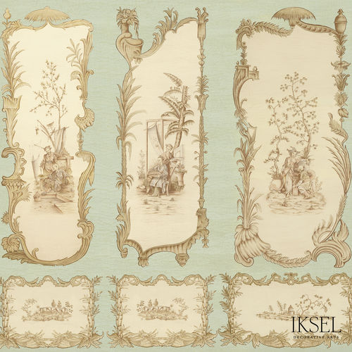 现代风格墙纸 - AR655 Chinoiserie - Iksel Decorative Arts - 乙烯基 / 玻璃纤维 / 自然图案