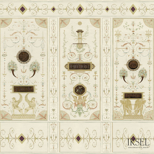 现代风格墙纸 - AR405 Directoire II - Iksel Decorative Arts - 乙烯基 / 玻璃纤维 / 自然图案