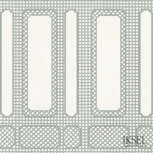现代风格墙纸 - AR406 French Garden Trellis - Iksel Decorative Arts - 乙烯基 / 玻璃纤维 / 几何图案