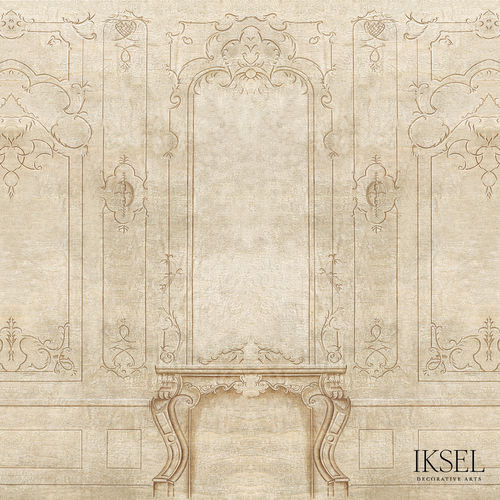 现代风格墙纸 - AR401 Louis XV Boiserie - Iksel Decorative Arts - 乙烯基 / 玻璃纤维 / 几何图案