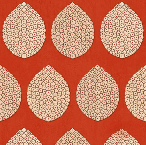 现代风格墙纸 - POMEGRANATE - Iksel Decorative Arts - 玻璃纤维 / 乙烯基 / 自然图案