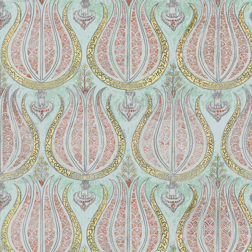 现代风格墙纸 - PLUMP TULIPS - Iksel Decorative Arts - 玻璃纤维 / 乙烯基 / 自然图案
