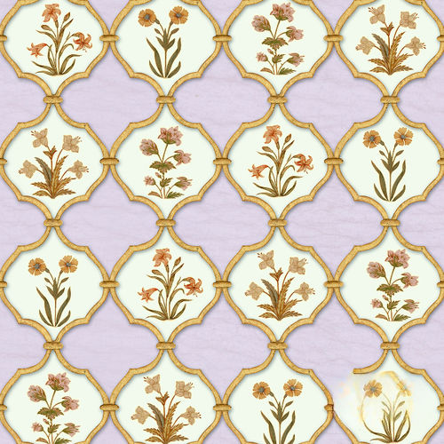 现代风格墙纸 - JALI BOUQUET - Iksel Decorative Arts - 玻璃纤维 / 乙烯基 / 彩色