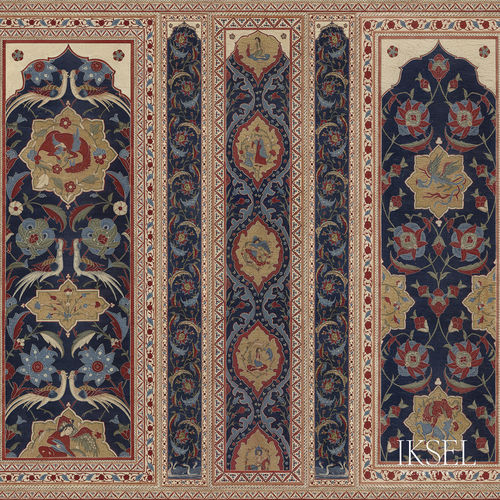 现代风格墙纸 - SC164 Aleppo Blue - Iksel Decorative Arts - 乙烯基 / 玻璃纤维 / 自然图案