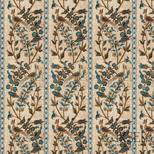 现代风格墙纸 - RW537 Aleppo Stripe - Iksel Decorative Arts - 玻璃纤维 / 乙烯基 / 自然图案