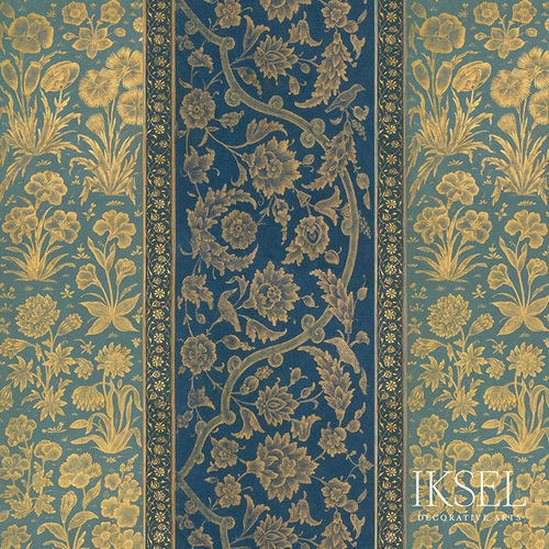 现代风格墙纸 - RW922 Nur Jahan Stripe - Iksel Decorative Arts - 玻璃纤维 / 乙烯基 / 自然图案