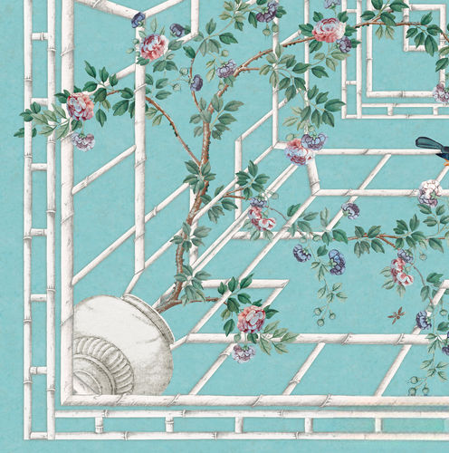 现代风格墙纸 - CE121 EASTERN EDEN CEILING - Iksel Decorative Arts - 乙烯基 / 玻璃纤维 / 自然图案