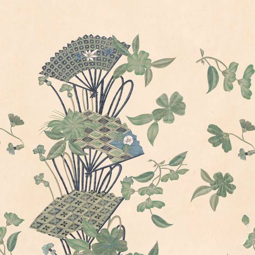 现代风格墙纸 - RW609 JAPANESE FANS P. - Iksel Decorative Arts - 玻璃纤维 / 乙烯基 / 印花