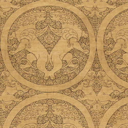 现代风格墙纸 - RW902 OGODEI LIONS - Iksel Decorative Arts - 玻璃纤维 / 乙烯基 / 自然图案