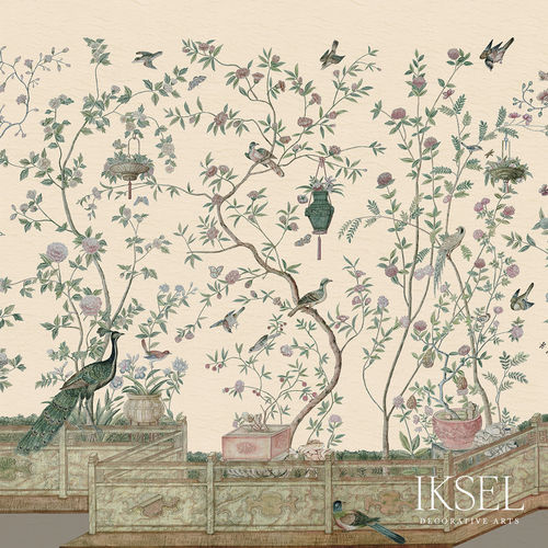 现代风格墙纸 - XANADU BALUSTRADE - Iksel Decorative Arts - 乙烯基 / 玻璃纤维 / 自然图案