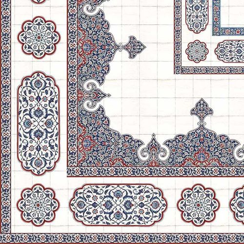 现代风格墙纸 - CE100M IZNIK MEDALLION CEILING  - Iksel Decorative Arts - 玻璃纤维 / 乙烯基 / 几何图案