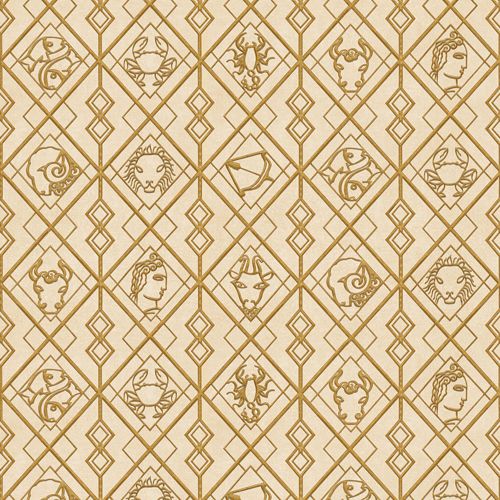 现代风格墙纸 - DECO ZODIAC RW443 - Iksel Decorative Arts - 玻璃纤维 / 乙烯基 / 装饰艺术图案