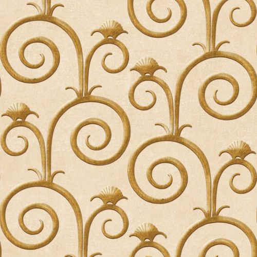 现代风格墙纸 - DECO SPIRALS LARGE RW446 - Iksel Decorative Arts - 玻璃纤维 / 乙烯基 / 装饰艺术图案