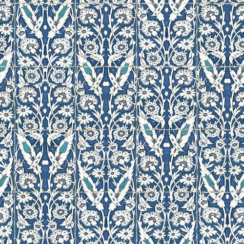 现代风格墙纸 - RW125 IZNIK HATICE - Iksel Decorative Arts - 玻璃纤维 / 乙烯基 / 自然图案