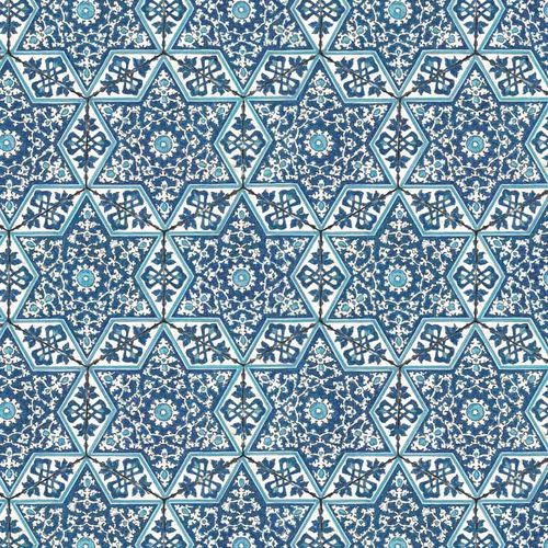 现代风格墙纸 - RW122 IZNIK CEMIL STAR - Iksel Decorative Arts - 玻璃纤维 / 乙烯基 / 几何图案