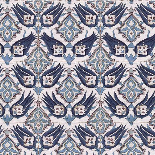 现代风格墙纸 - IZNIK TURHAN RW127 - Iksel Decorative Arts - 玻璃纤维 / 乙烯基 / 几何图案