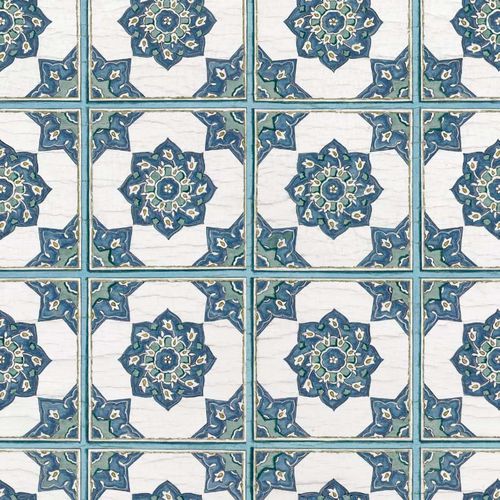 现代风格墙纸 - IZNIK MIHRIMAH RW117 - Iksel Decorative Arts - 玻璃纤维 / 乙烯基 / 几何图案