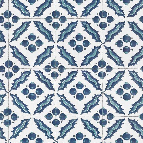 现代风格墙纸 - IZNIK K&Ouml;SEM RW126 - Iksel Decorative Arts - 玻璃纤维 / 乙烯基 / 几何图案