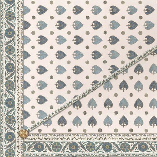 现代风格墙纸 - SUZANI SPADES CEILING - Iksel Decorative Arts - 乙烯基 / 自然图案 / 绿色