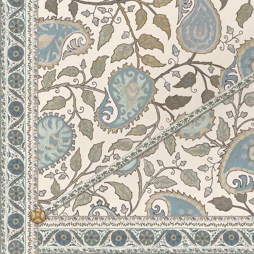 现代风格墙纸 - SUZANI PAISLEY CEILING CE152 - Iksel Decorative Arts - 乙烯基 / 自然图案 / 紫色