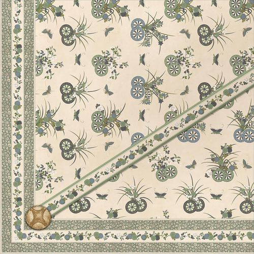 现代风格墙纸 - JAPANESE CHARIOTS CEILING CE608 - Iksel Decorative Arts - 乙烯基 / 印花 / 绿色