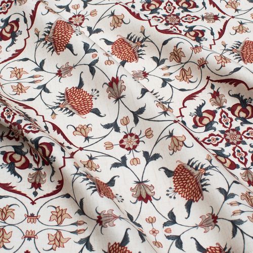 室内装饰面料 - SHAH JAHAN RF312 - Iksel Decorative Arts - 用于窗帘 / 图案 / 棉质
