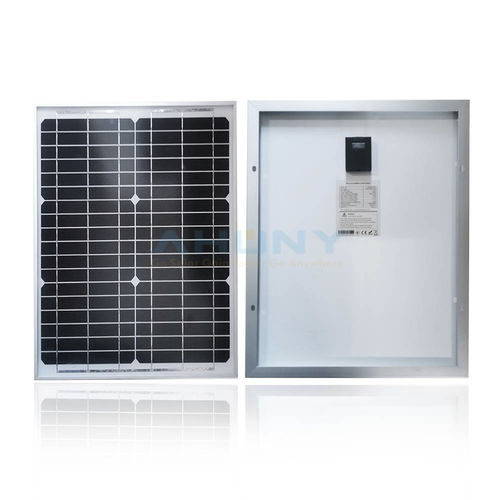 单晶光伏面板 - ERIGID M20W - SHENZHEN AHONY POWER CO.,LTD - 半刚性 / 黑色 / 铝合金边框