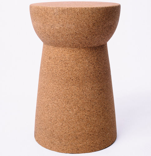 现代风格凳子 - FORMA - CREATIVE-CORK - 软木 / 木桌脚 / 中央脚撑