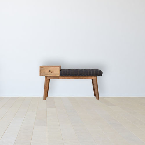 北欧风格软包长凳 - PEWTER TWEED - Artisan Furniture - 布料 / 实木桌脚 / 实木