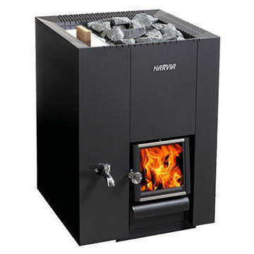 燃木桑拿加热器 - Harvia Linear 22 ls - Fire Ice Systemtec Georg Zelger e.K. - 20 kW...50 kW / 落地式 / 金属