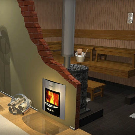 木材桑拿加热器 - Harvia Legend 240 Duo - Fire Ice Systemtec Georg Zelger e.K. - 20 kW...50 kW / 落地式 / 钢