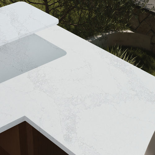 二氧化硅厨房台面 - Calacatta Era - Fujian Ultracera New Materials CO.,Ltd - 复合陶瓷 / 厨房 / 浴室