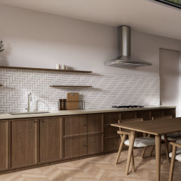 人造石厨房台面 - BELLE BEIGE - Fujian Ultracera New Materials CO.,Ltd - 复合材料 / 石材 / 商用厨房