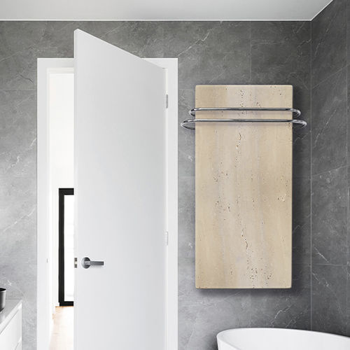 电动散热毛巾架 - Le Fante Travertino - Chaleur Naturelle - 1500 w / 现代风格 / 天然石材