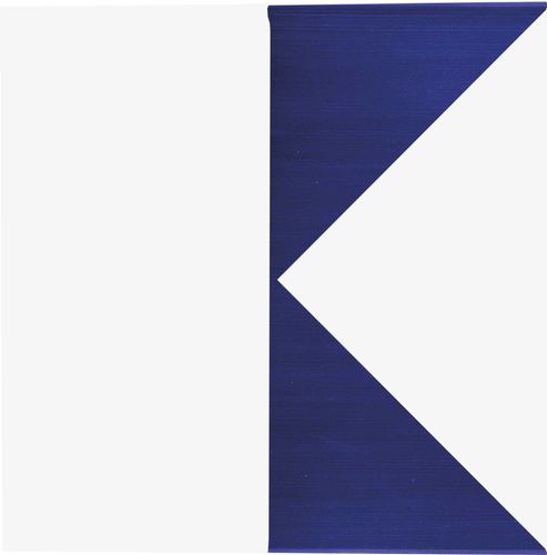 陶瓷砖 - Alfabetile Letter K - mavi ceramica - 珐琅 / 半亮光型 / 室内
