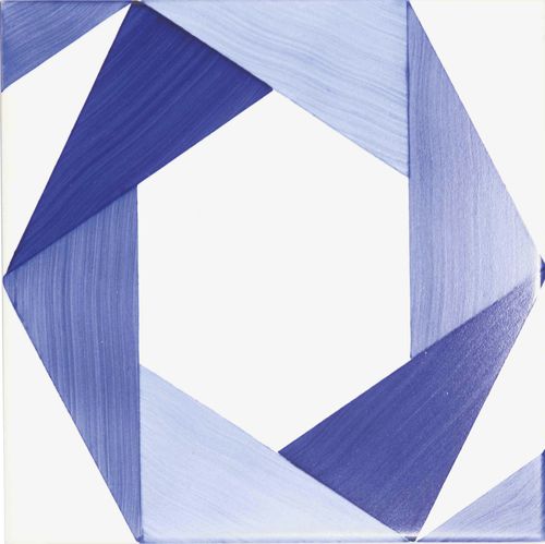 陶瓷砖 - Blue Type 10 - mavi ceramica - 半亮光型 / 上漆 / 室内