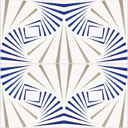 陶瓷砖 - Squares Type 5 - mavi ceramica - 半亮光型 / 上漆 / 室内