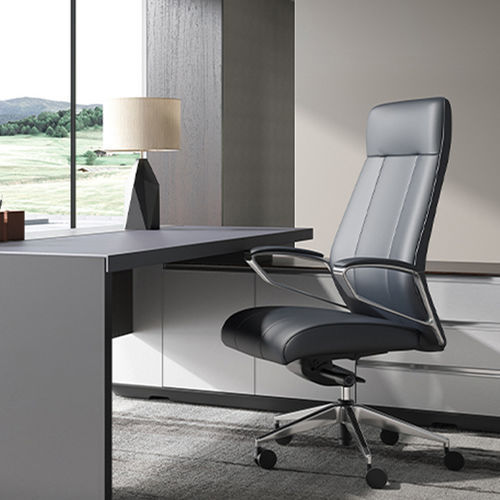 现代风格老板椅 - Calm  - Zhejiang Sunon Furniture Manufacture Co., Ltd. - 皮质 / 钢 / 带头枕