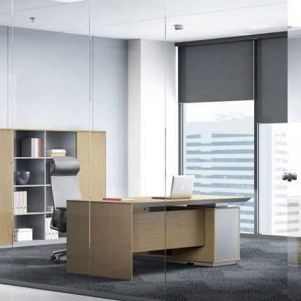 落地办公桌 - Sirius II - Zhejiang Sunon Furniture Manufacture Co., Ltd. - 现代风格 / 木制贴皮 / 胡桃木