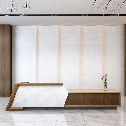 转角前台接待桌 - I-Key - Zhejiang Sunon Furniture Manufacture Co., Ltd. - 木制贴皮 / 大理石