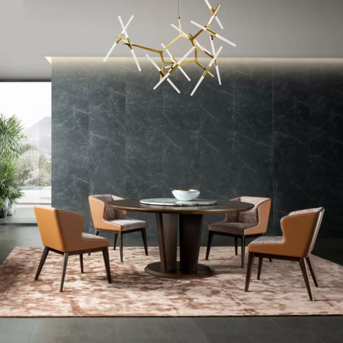 现代风格桌椅组合套装 - L12 - Zhongshan Four Seas Furniture MFG. Ltd. - 室内 / 木制贴皮 / 圆形