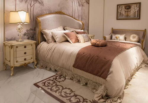 双人床 - Fontainebleau 388 - Zhongshan Four Seas Furniture MFG. Ltd. - 经典风格 / 布艺 / 带床头板