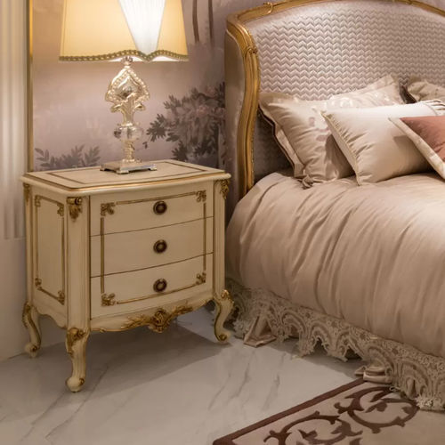 经典风格床头柜 - Fontainebleau 388 - Zhongshan Four Seas Furniture MFG. Ltd. - MDF / 中密度纤维板MDF桌脚 / 长方形