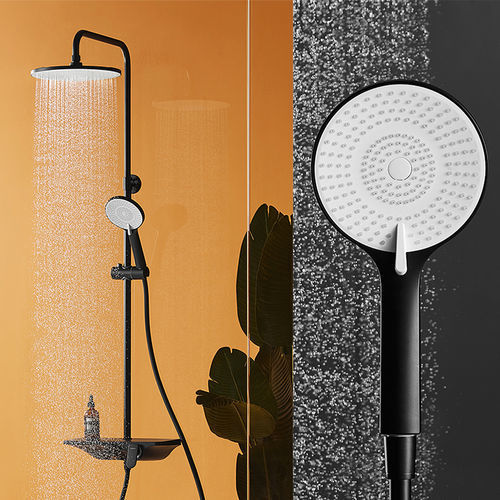 商用淋浴柱 - HWB5018-H01CP - Huida Sanitary Ware Co., Ltd. - 黑色 / 壁挂 / 现代风格