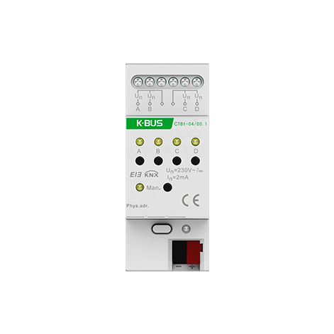 二进制输入式接口模块 - CTBI-04/00.1 - Guangzhou Video-Star Intelligent Corp., Ltd - DIN导轨 / KNX