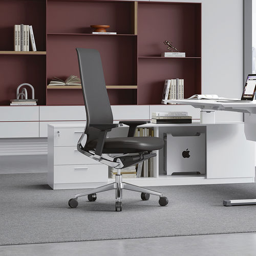现代风格办公椅 - Arco - Foshan Orcco Furniture Co., Ltd. - 室内 / 皮质 / 带抛光铝底座