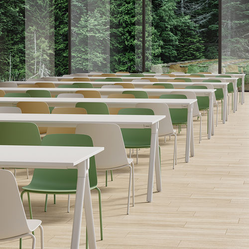 现代风格访客椅 - Lola 01 - Foshan Orcco Furniture Co., Ltd. - 室内 / 塑料 / 钢座桌脚