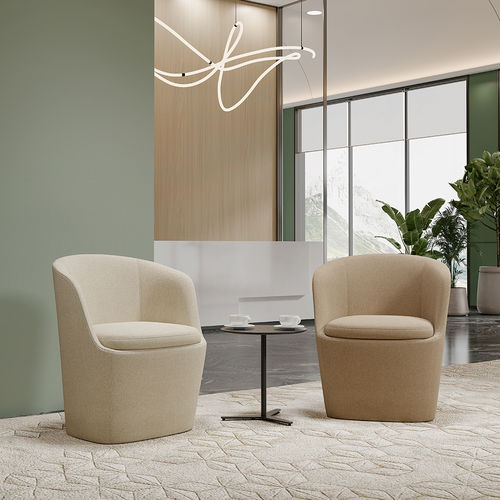 现代风格访客椅 - Lola Public - Foshan Orcco Furniture Co., Ltd. - 皮质 / 钢 / 米色