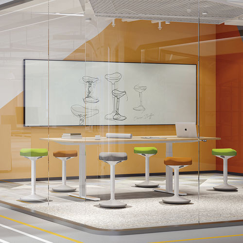 现代风格理发店凳子 - R37 - Foshan Orcco Furniture Co., Ltd. - 布料 / 塑料桌脚 / 回转